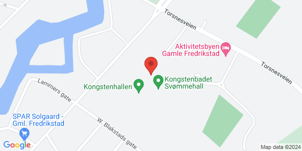 Kart som viser hvor arrangementet foregår