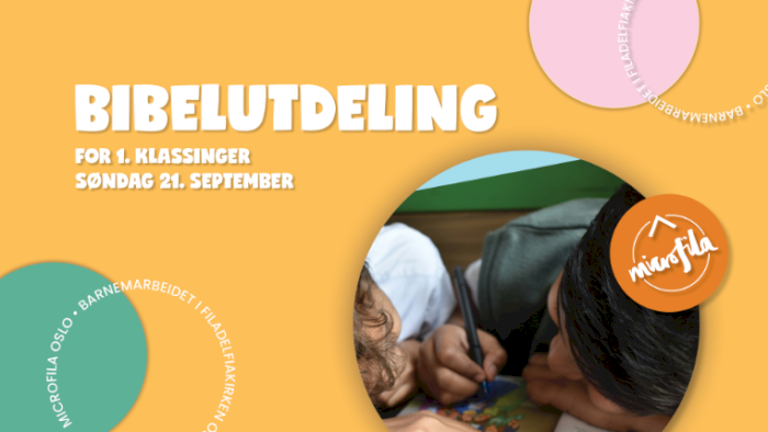 Bibelutdeling for 1.klassinger Filadelfia Oslo