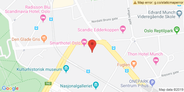 Map displaying event location