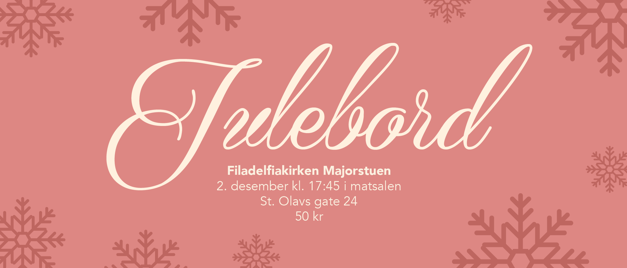 Julebord, 2.des, Filadelfiakirken Majorstuen