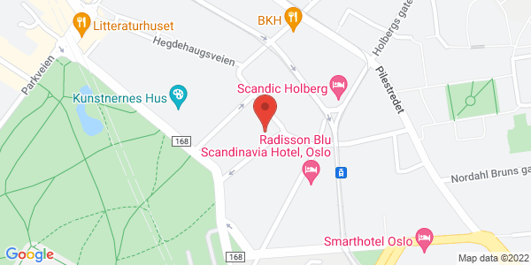 Kart som viser hvor arrangementet foregår