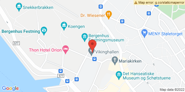 Map displaying event location