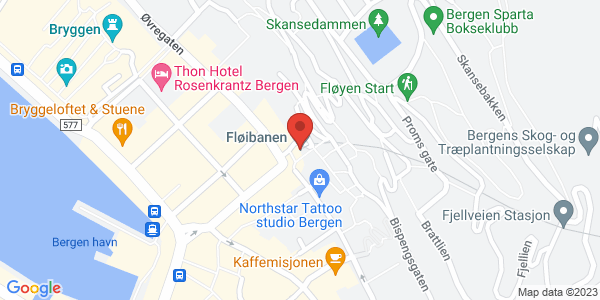 Kart som viser hvor arrangementet foregår
