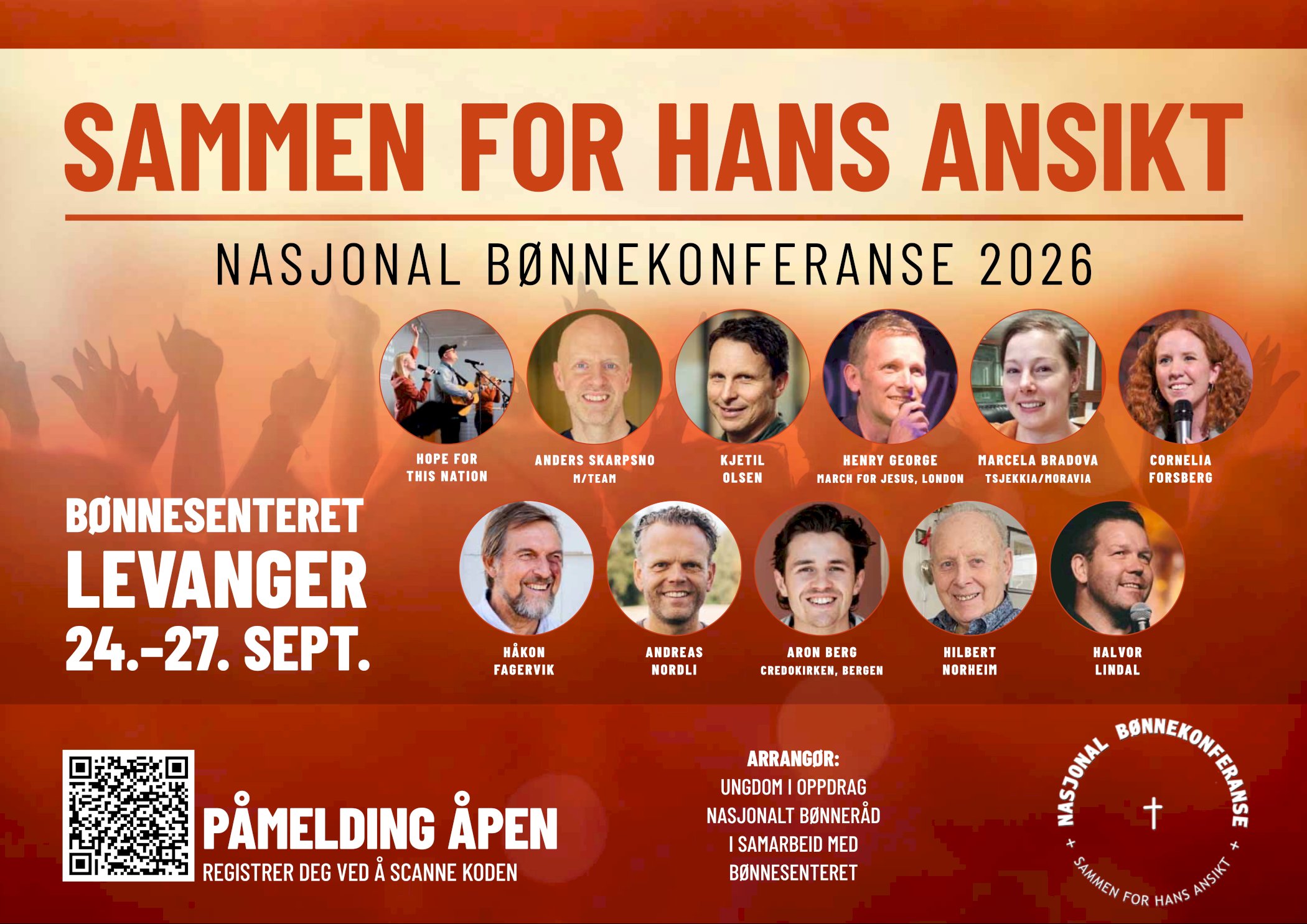 Nasjonal bønnekonferanse - Sammen for Hans Ansikt 2026