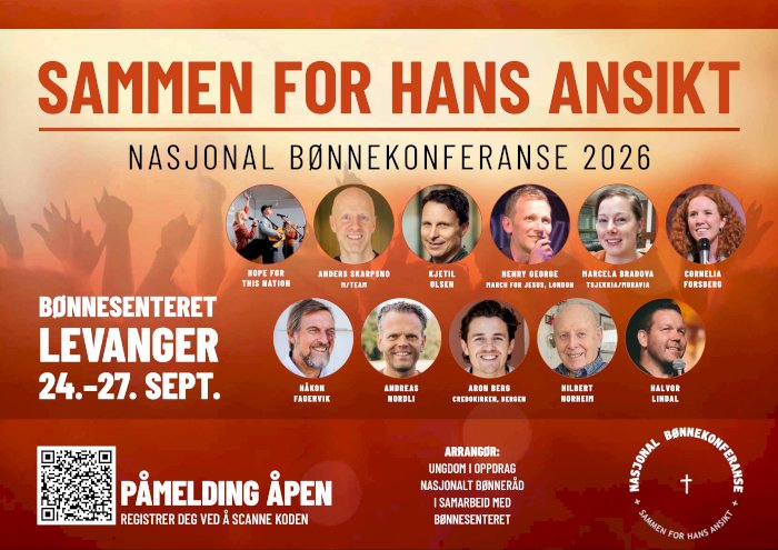 Nasjonal bønnekonferanse - Sammen for Hans Ansikt 2026
