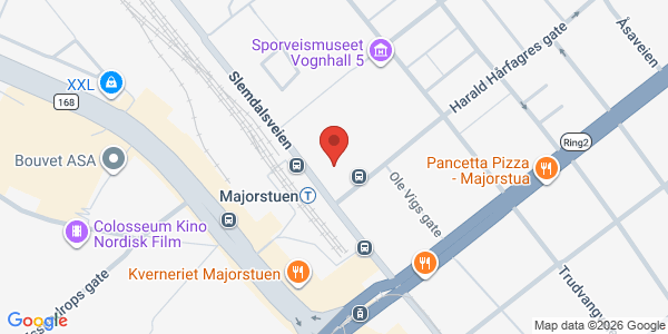 Kart som viser hvor arrangementet foregår