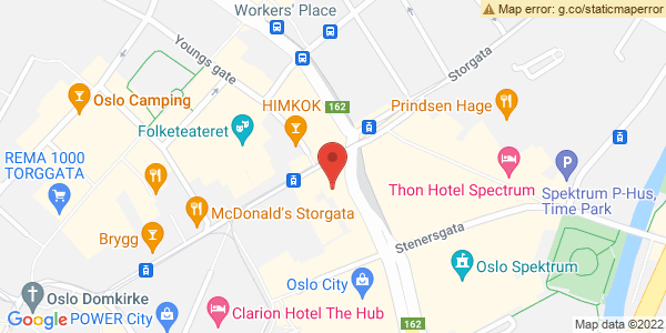 Map displaying event location