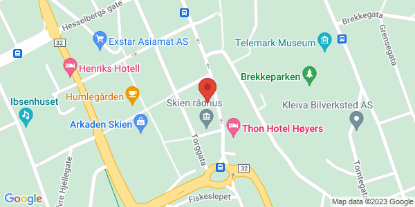 Map displaying event location
