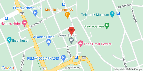 Map displaying event location
