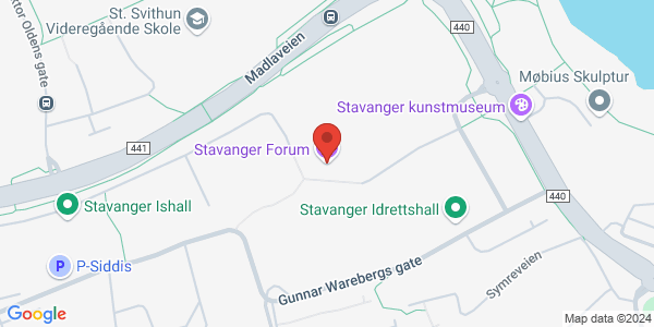 Map displaying event location
