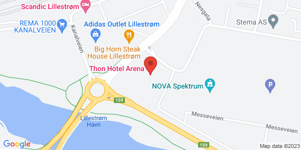 Kart som viser hvor arrangementet foregår