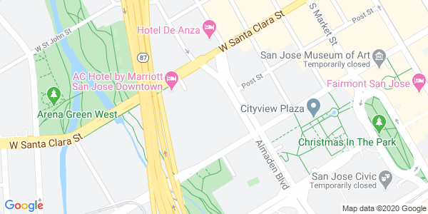 Map displaying event location