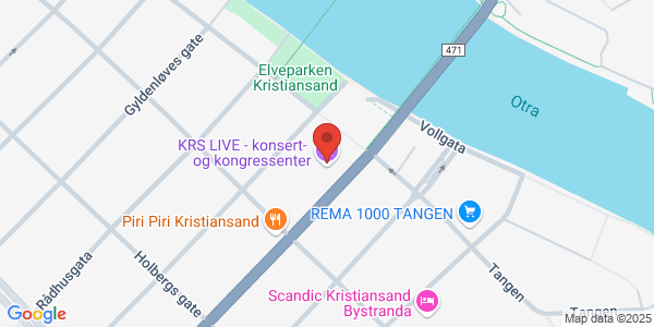 Map displaying event location