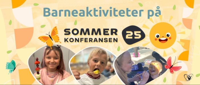 Barneaktiviteter på Sommerkonferansen 2025