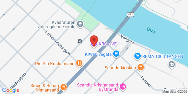 Map displaying event location