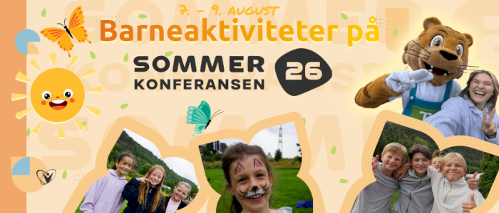 Barneaktiviteter på Sommerkonferansen 2026