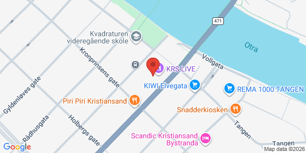 Kart som viser hvor arrangementet foregår