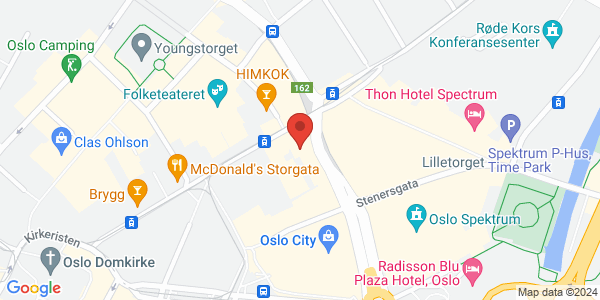 Map displaying event location