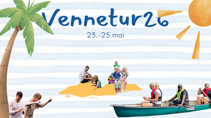 VENNETUR OASENKIRKA 2026 (23.-25.mai)