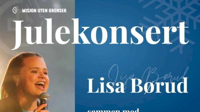 Julekonsert med Lisa Børud 3/12 kl. 18:00