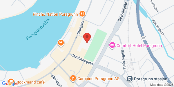 Map displaying event location
