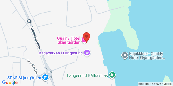 Kart som viser hvor arrangementet foregår