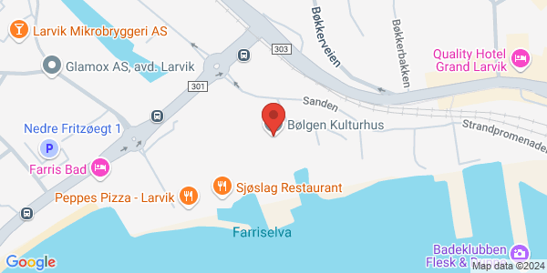 Map displaying event location