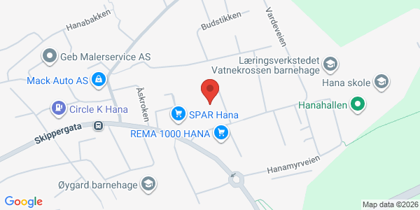 Kart som viser hvor arrangementet foregår