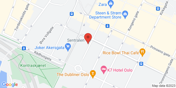 Map displaying event location