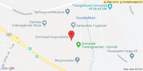 Map displaying event location