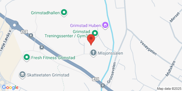 Map displaying event location