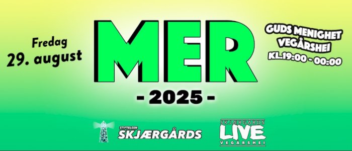 MER Festival Vegårshei 29. august 2025