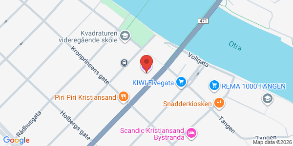 Map displaying event location