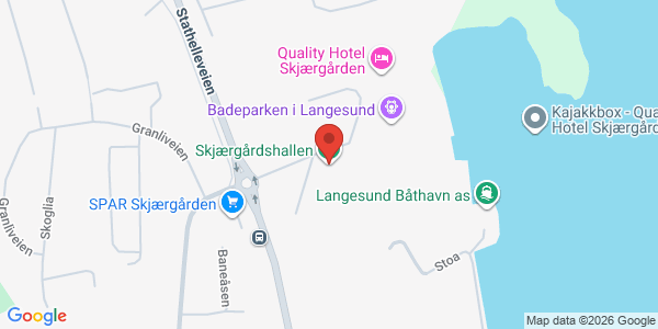 Kart som viser hvor arrangementet foregår