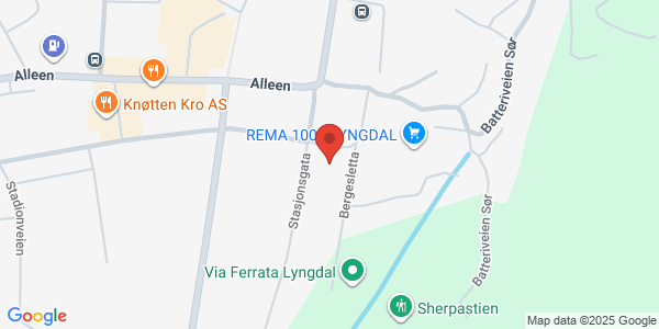 Map displaying event location