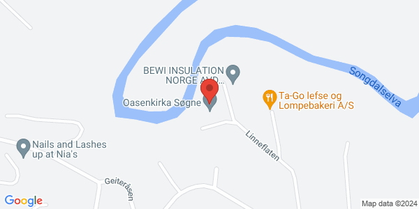 Map displaying event location