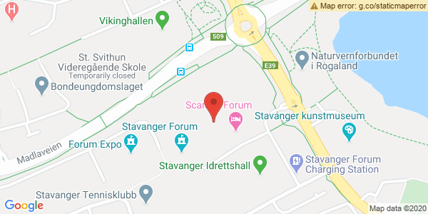 Map displaying event location