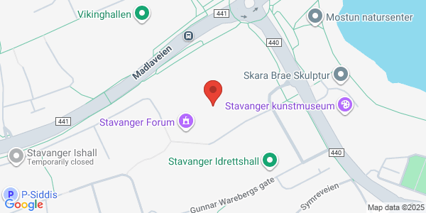 Map displaying event location