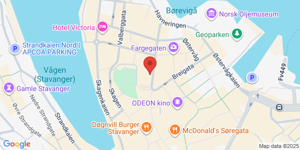 Map displaying event location