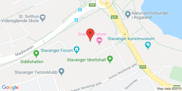 Kart som viser hvor arrangementet foregår