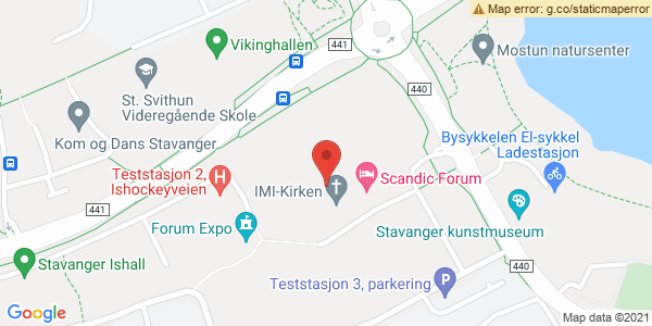 Map displaying event location