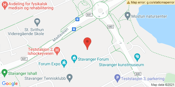 Map displaying event location