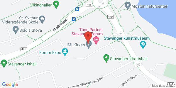 Map displaying event location