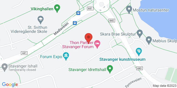 Kart som viser hvor arrangementet foregår