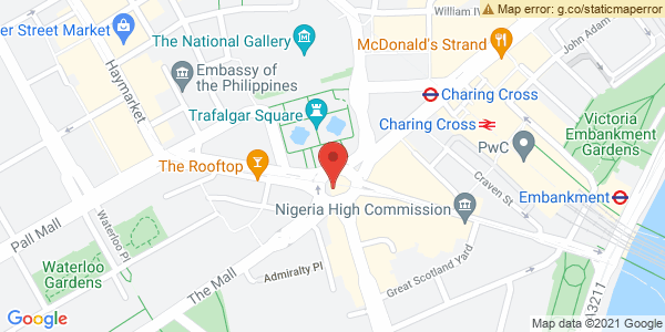 Map displaying event location