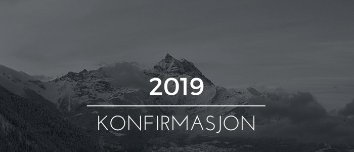 Konfirmant Randesund Misjonskirke 2018-2019