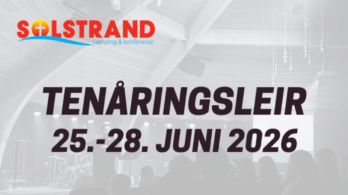 Tenåringsleir Solstrand 2026