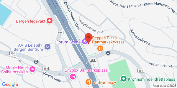 Map displaying event location