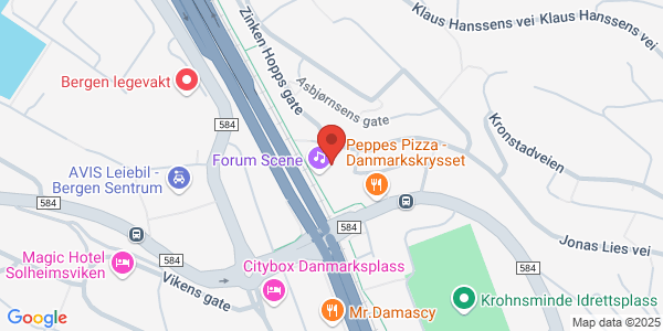 Map displaying event location
