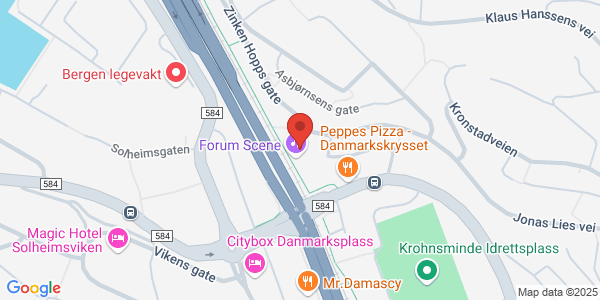 Map displaying event location